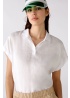 Oui | Linen Collar Top