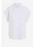 Oui | Linen Collar Top