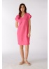 Oui | Linen Dress With Beading