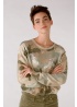 Oui | Sequin Camouflage Jumper
