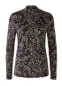 Oui | Animal Print Turtle Neck