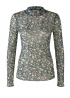 Oui | Mesh Print Top