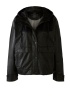 Oui | Leather Hooded Jacket