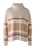 Oui | Knitted Jumper With Stand Up Colour