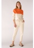 Oui | Swirl Colourblock Jumper