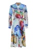 Tia | Watercolour Wrap Dress