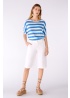 Oui | Stripe Linen Top