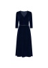 Tia | Diamante Velvet Dress Navy
