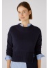 Oui | Short Split Navy Jumper