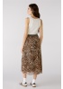 Oui | Leopard Midi Skirt