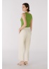Oui | Logo Trousers Stone