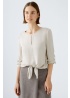 Oui | Silky Tie Blouse