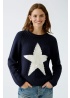 Oui | Navy Star Jumper