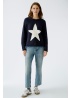 Oui | Navy Star Jumper