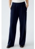Oui | Side Stripe Navy Trousers