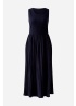 Oui | Navy Cotton Sleeveless Dress