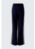 Oui | Side Stripe Navy Trousers