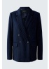 Oui | Pinstripe Navy Jacket