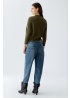 Oui | Turtle Neck Ribbed Knit Jumper