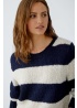 Oui | Wool Blend Stripe Jumper