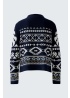 Oui | Navy Knitted Jumper