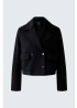 Oui | Jersey Black Jacket