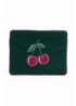 MyDoris | Cherry Green Velvet Small Pouch