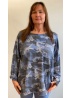 Lulu | Blue Camouflage Sweat Top