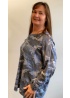 Lulu | Blue Camouflage Sweat Top