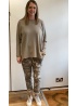 Lulu | Taupe Camouflage Trousers