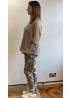 Lulu | Taupe Camouflage Trousers