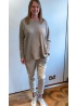 Lulu |  Cream Casual Trousers