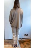 Lulu |  Cream Casual Trousers