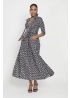 Onjenu | Crawford Dress Polka Metallic Black Dot