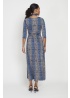 Onjenu | Crawford Dress Snake Blue Grey