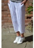 Deck | Crop Linen Trousers