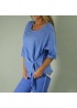 Deck | Side Tie Linen Top