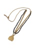 Envy | Beaded Gold Pendant Necklace