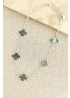 Envy | Grey Clover Necklace