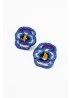 MyDoris | Blue Pansy Stud Earrings