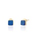 Spoke | Lapis Square Earrings