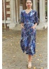 Onjenu | Esme Midnight Blue Midi Dress