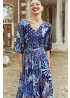 Onjenu | Esme Midnight Blue Midi Dress