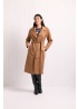 Foil | Faux Suede Trench Coat