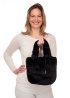 FranchettiBond | Black Faux Fur Bag