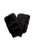 FranchettiBond | Faux Fur Black Mittens