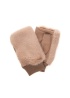 FranchettiBond | Faux Fur Taupe Mittens