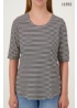 Just White | Stripe T-Shirt