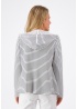 Just White | Stripe Jersey Jacket