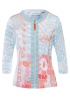 Just White | Print Zip Top